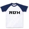 商品詳細『ADX｜ラグランTシャツ｜ホワイト×ネイビー』デザインTシャツ通販ClubT